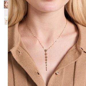 NWT Lana 14k yellow Gold Heart Necklace Neiman Marcus